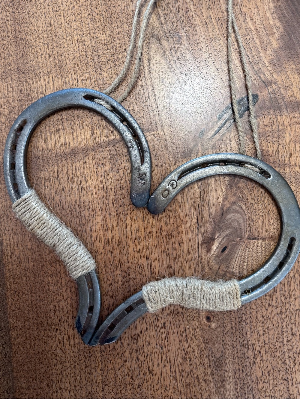 Southeastern Rustic Real Horseshoe wall art